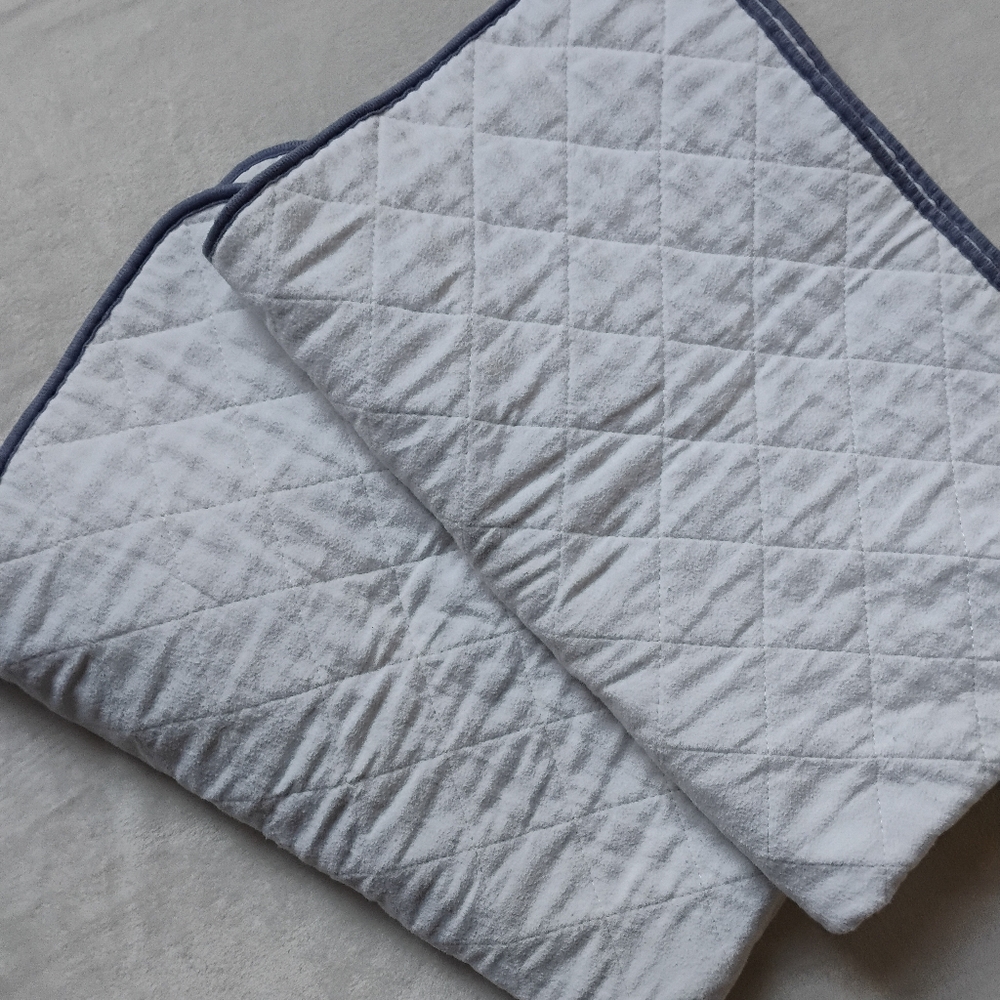 Set Of 2 Biloban Waterproof Crib Mattress Protector Pads 27x38 Oeko-Tex